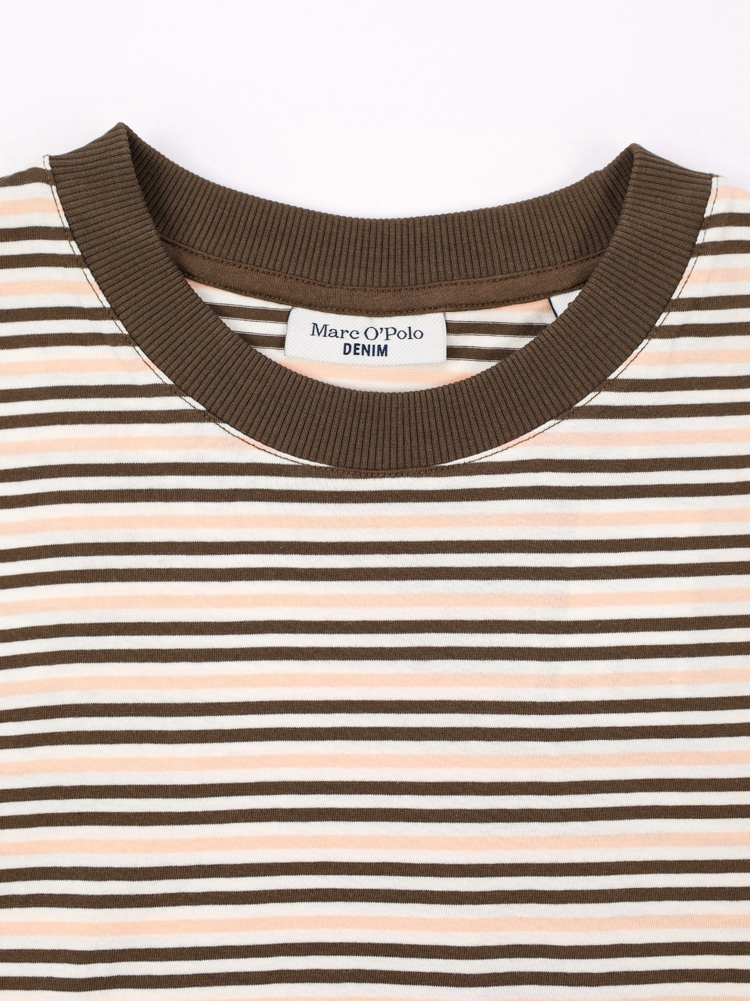 Футболка в разноцветную полоску из хлопка